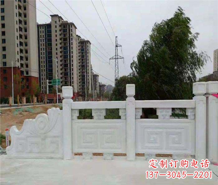 湖州园林景观大理石栏板石雕 (5)