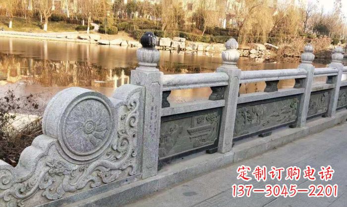 湖州园林景观大理石栏板石雕 (10)