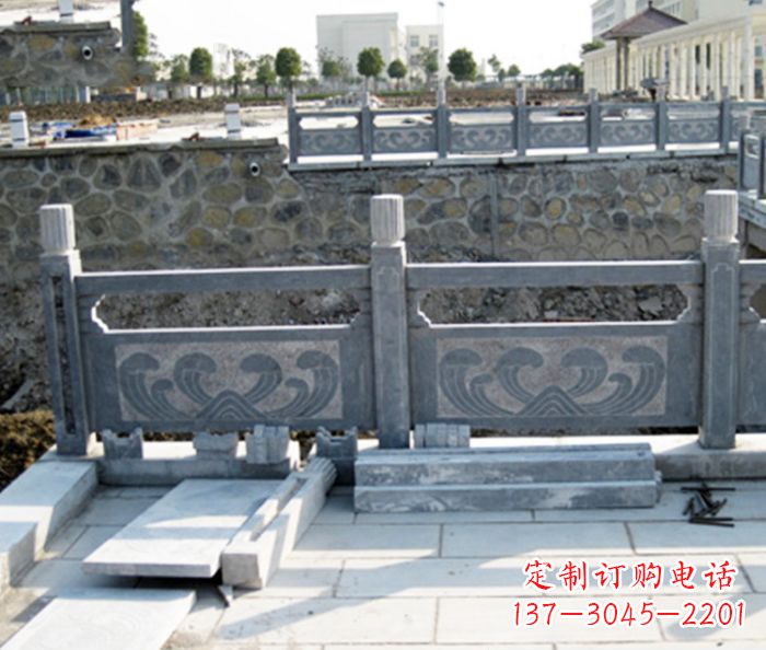 湖州园林景观大理石栏板石雕 (11)
