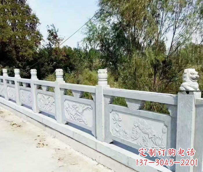 湖州园林景观大理石栏板石雕_1