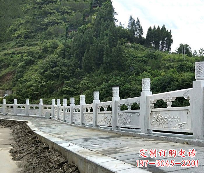 湖州园林景观大理石栏板石雕_2