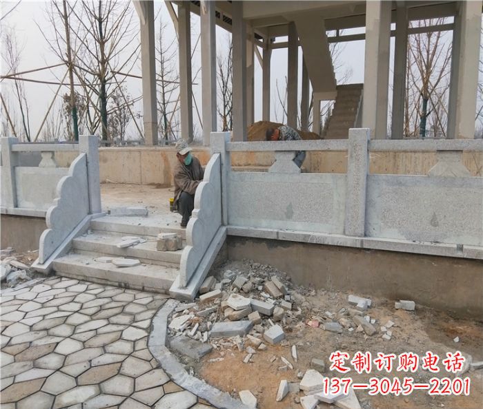 湖州园林景观大理石桥栏板石雕_2 (2)