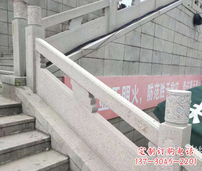湖州园林景观大理石桥栏板石雕_1 (2)