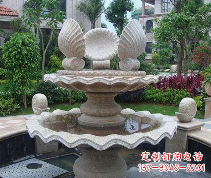 湖州园林景观多层喷泉石雕