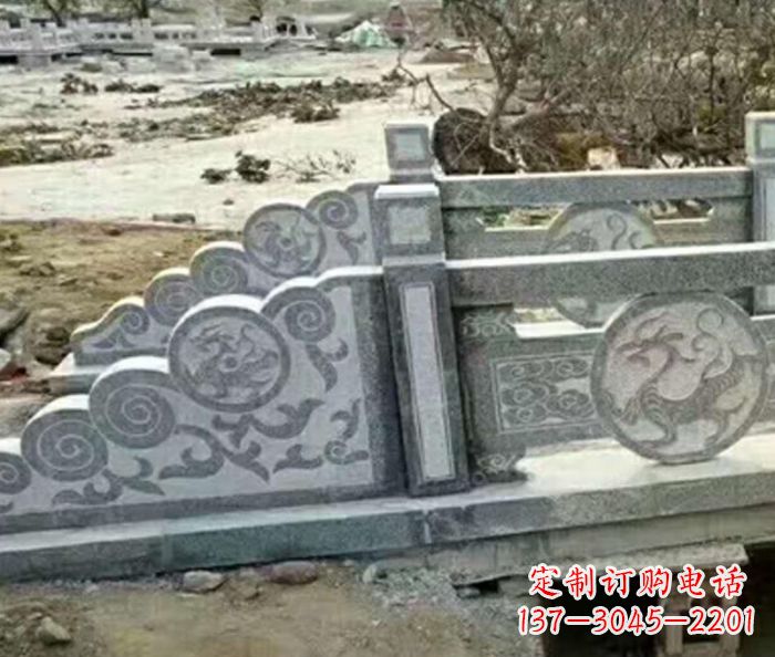 湖州园林景观仿古石雕栏板 (10)