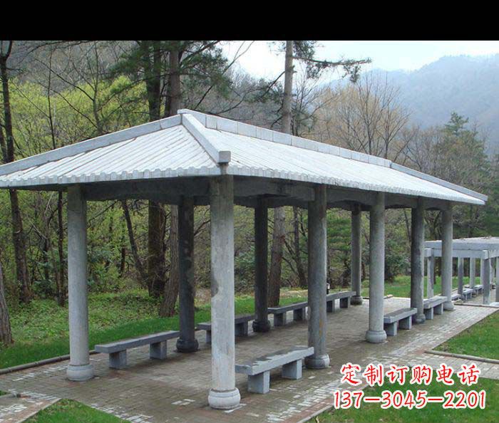 湖州园林景观仿古石雕长廊