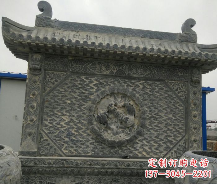 湖州园林景观仿古石雕影壁