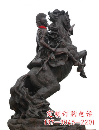 湖州战士与马 铸铜雕塑