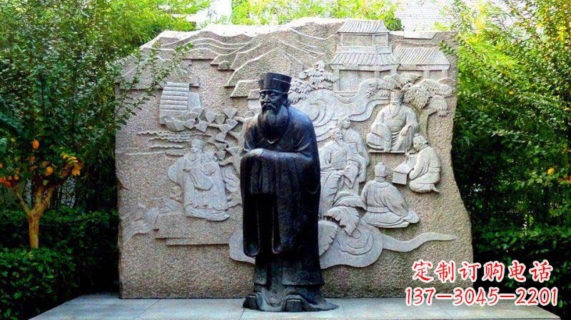湖州朱熹古代名人铜雕_2