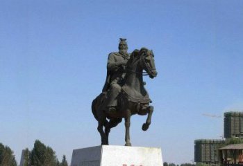 湖州魏武帝曹操骑马雕塑-景区园林历史人物古代著名军事家帝王