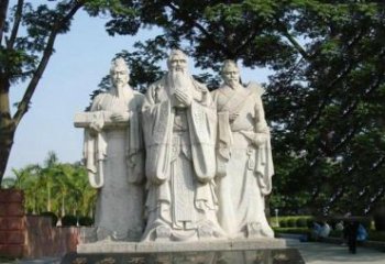湖州校园儒家三圣雕塑