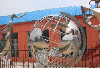 湖州学校不锈钢地球仪雕塑