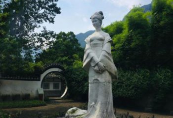 湖州园林历史名人塑像王昭君汉白玉雕塑