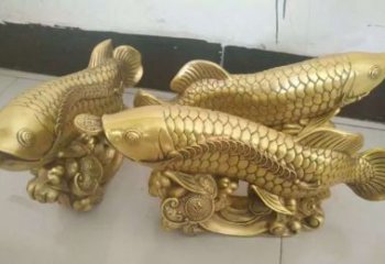 湖州招财金龙鱼雕塑 
