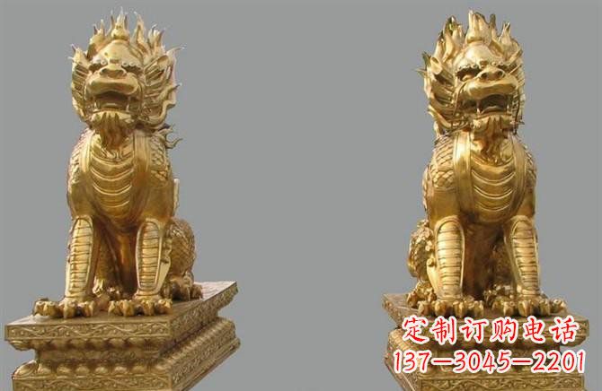湖州铸铜麒麟雕塑222