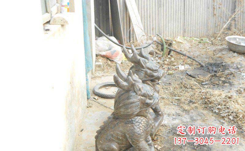 湖州铸铜麒麟古代神兽铜雕