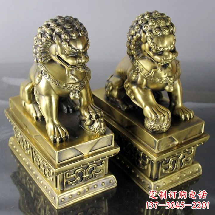 湖州铸铜天安门狮子雕塑