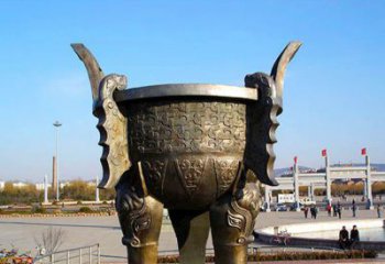 湖州铸铜广场圆形景观香炉