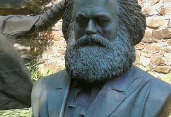 湖州铸铜名人无产阶级导师马克思头像雕塑