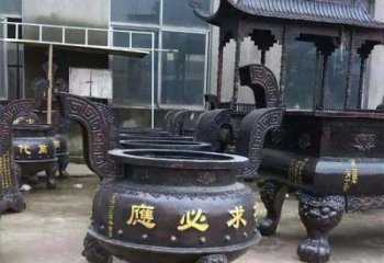 湖州铸铜寺庙香炉铜雕