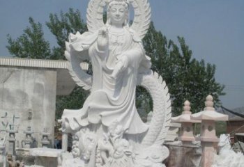 湖州宗教庙宇乘龙观音石雕