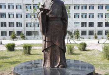 湖州祖冲之校园铜雕-纯铜铸造中国古代历史名人著名数学家
