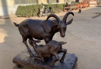 湖州羊铜雕
